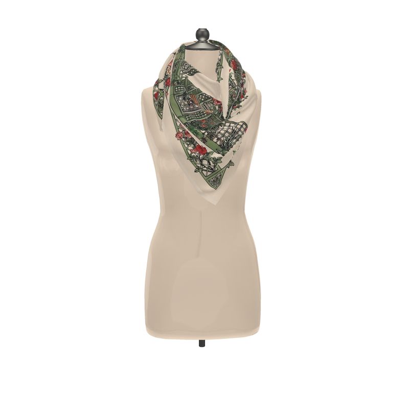 Silk Scarf — Iron Garden