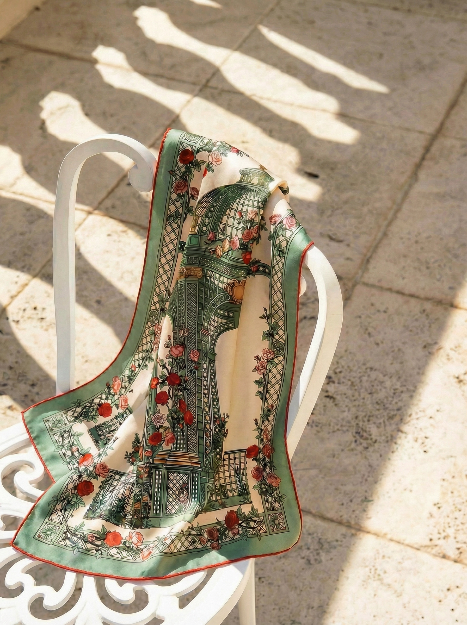 Silk Scarf — Iron Garden